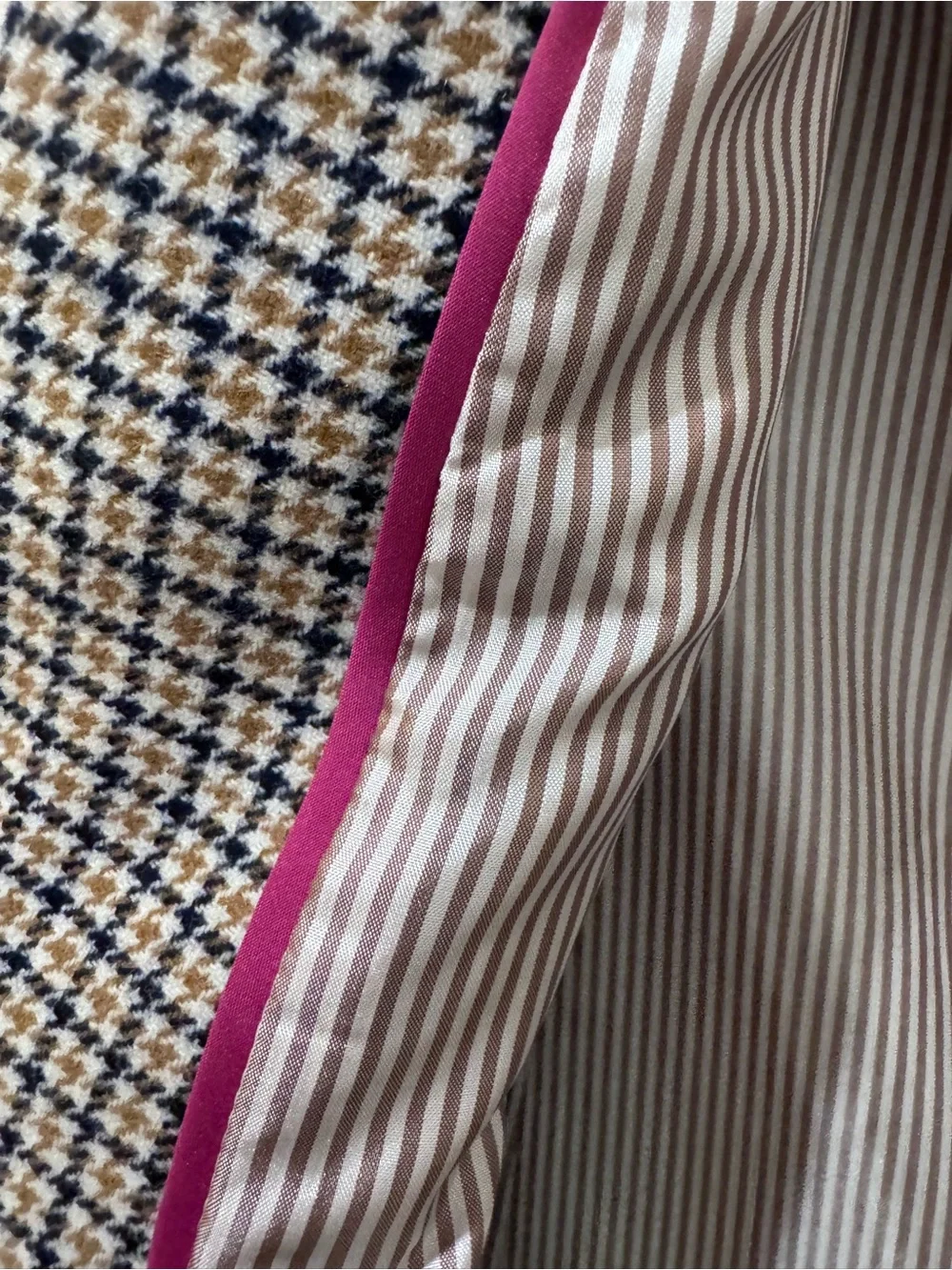 J. Crew Striped Light Pink & White Lined Blazer